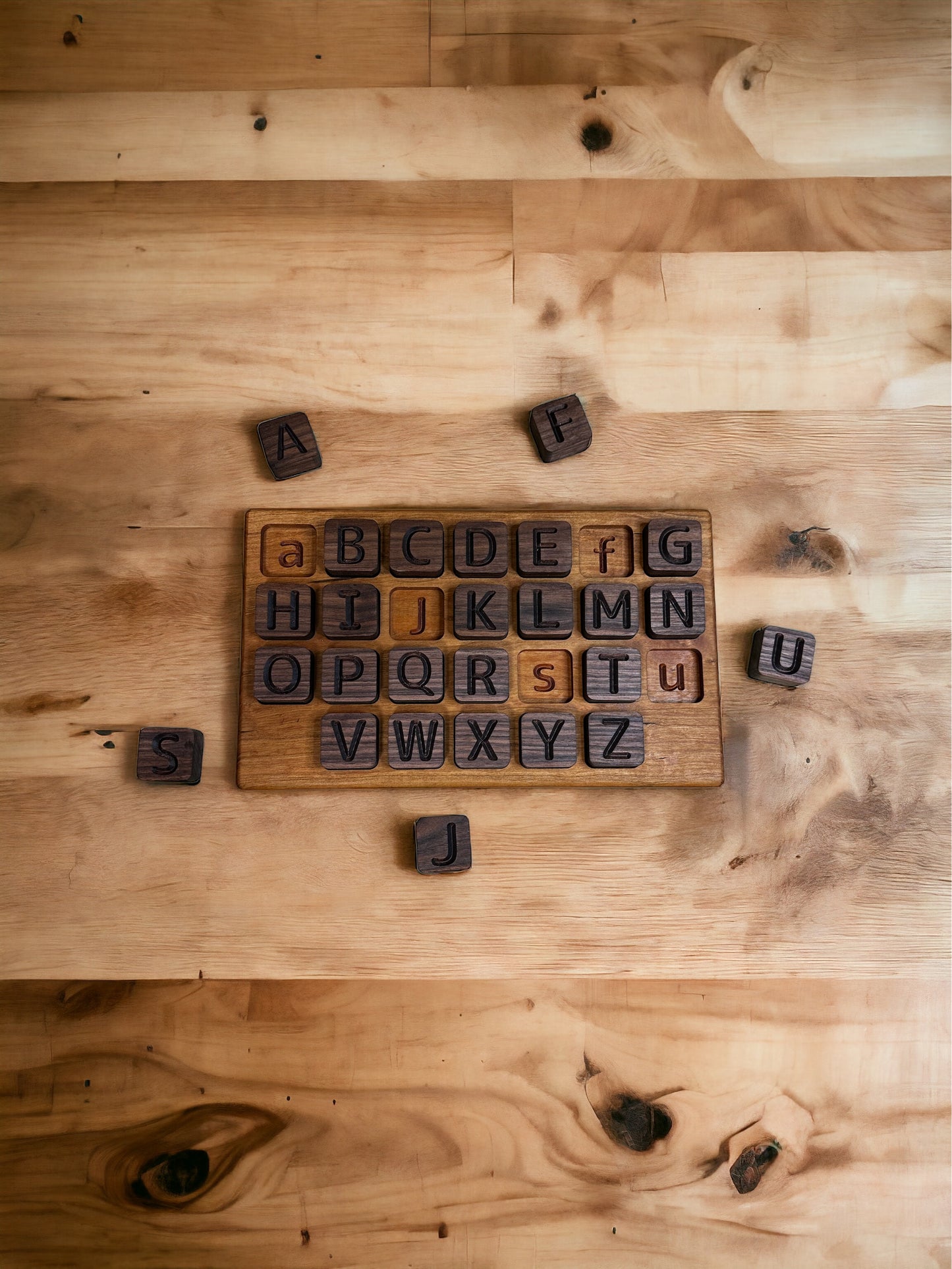 Hardwood Alphabet Puzzle