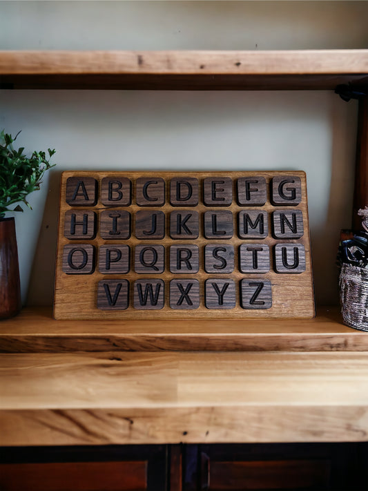 Hardwood Alphabet Puzzle