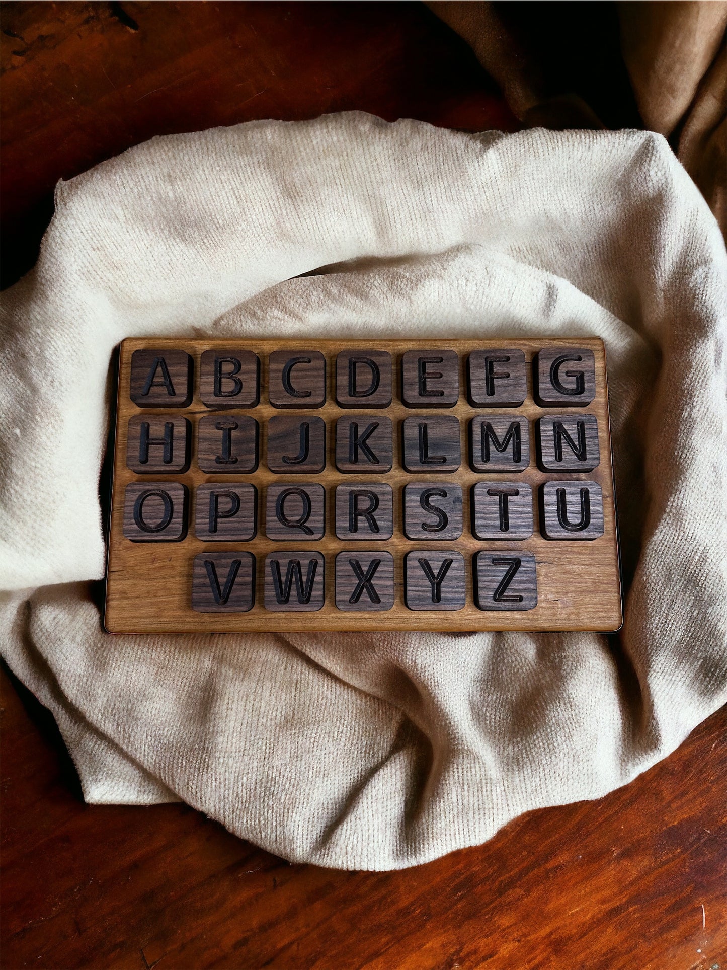 Hardwood Alphabet Puzzle